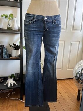 Citizens of Humanity Blue Denim Low Rise Flare Leg Jeans 2010s size 26 Like New